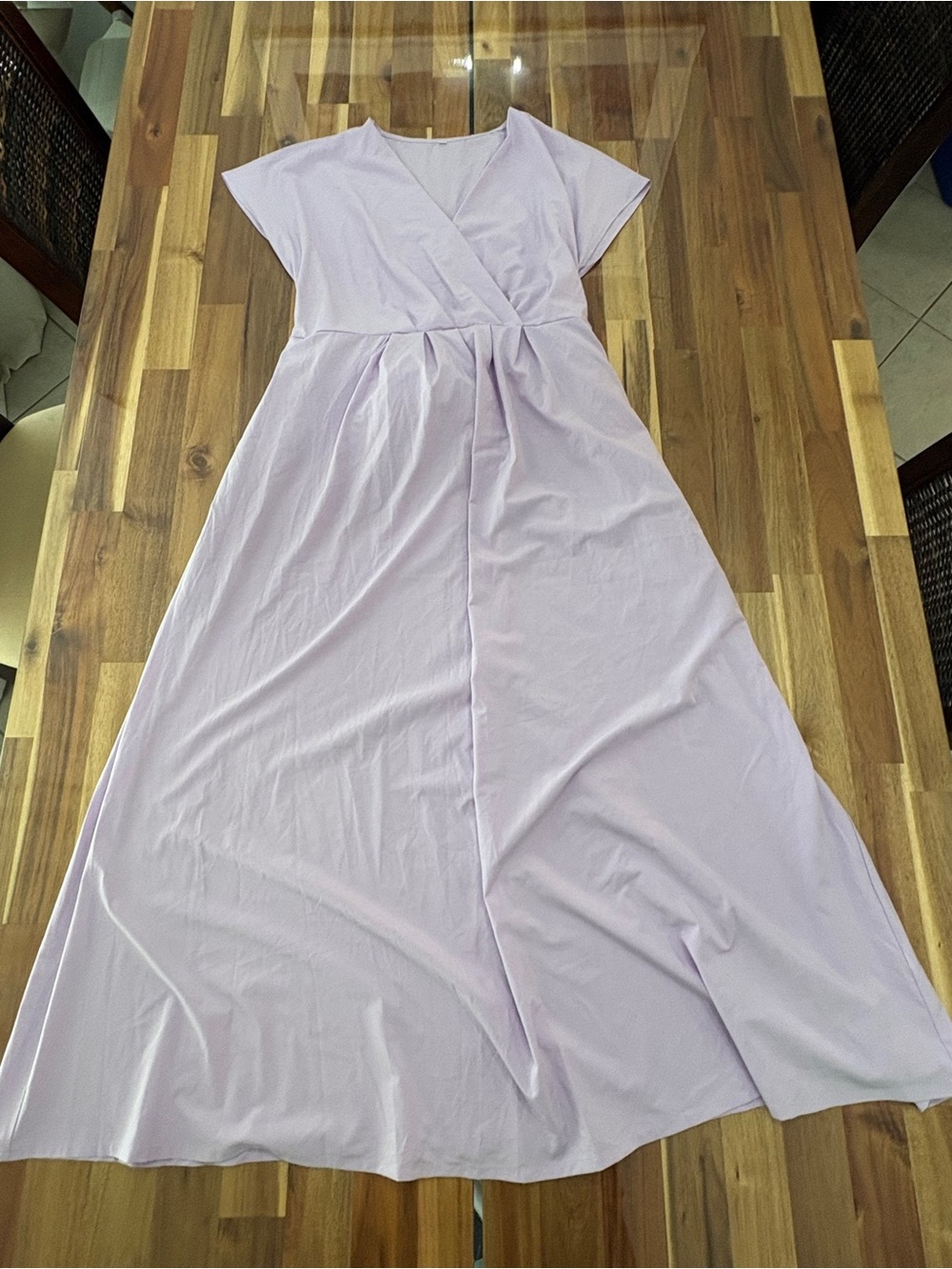 NWOT Halara Sz L Breezeful™ V Neck Short Sleeve Pocket Tie Back Quick Dry Midi